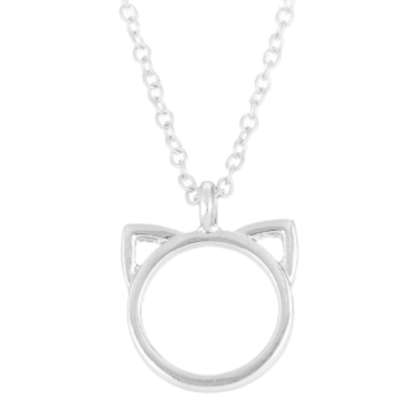 Purrfection Cat Necklace with Card - Silver Tone - Picture 2 of 3
